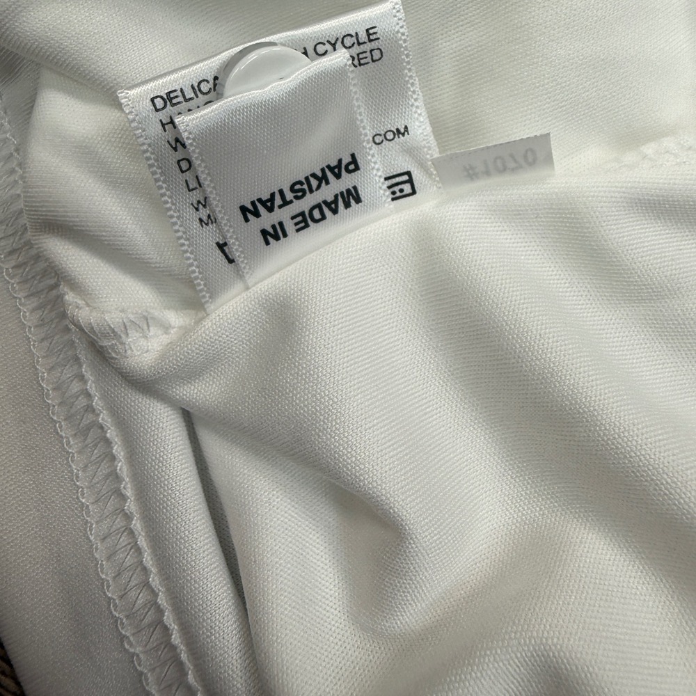 Collars & Co Mens Size XL Dress Collar Polo White Relaxed Fit Performance NWT - Picture 9 of 10